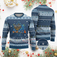 Interfaith Chrismukkah Hanukkah Ugly Sweater Celebration Festival Of Lights Gift - Wonder Print Shop