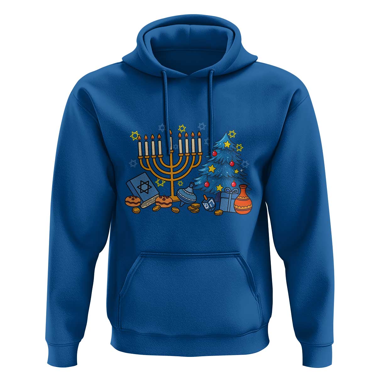 Interfaith Christmas Hanukkah Hoodie Celebration Festival Of Lights Gift - Wonder Print Shop