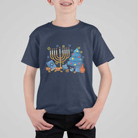 Interfaith Christmas Hanukkah T Shirt For Kid Celebration Festival Of Lights Gift - Wonder Print Shop