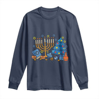 Interfaith Christmas Hanukkah Long Sleeve Shirt Celebration Festival Of Lights Gift - Wonder Print Shop