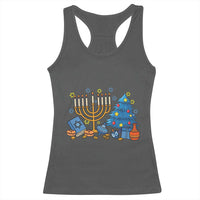Interfaith Christmas Hanukkah Racerback Tank Top Celebration Festival Of Lights Gift - Wonder Print Shop