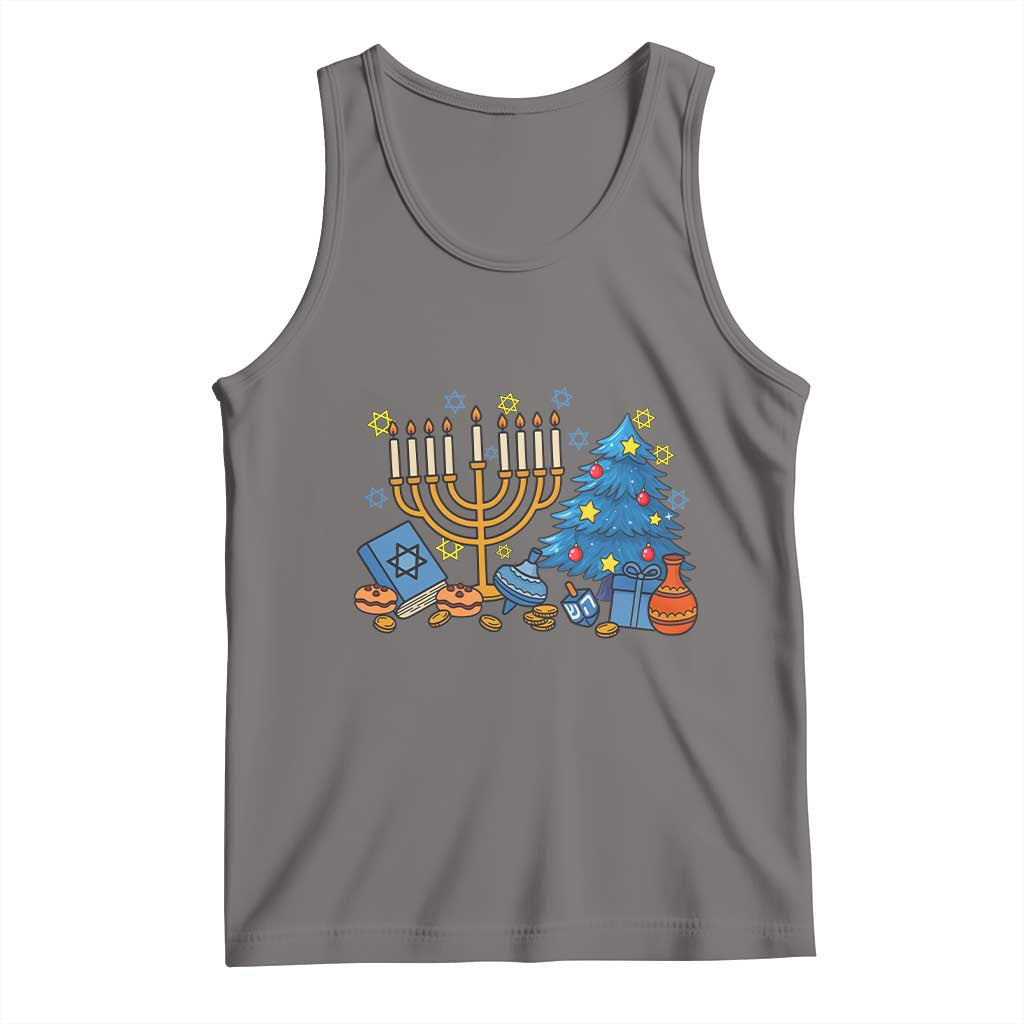 Interfaith Christmas Hanukkah Tank Top Celebration Festival Of Lights Gift - Wonder Print Shop