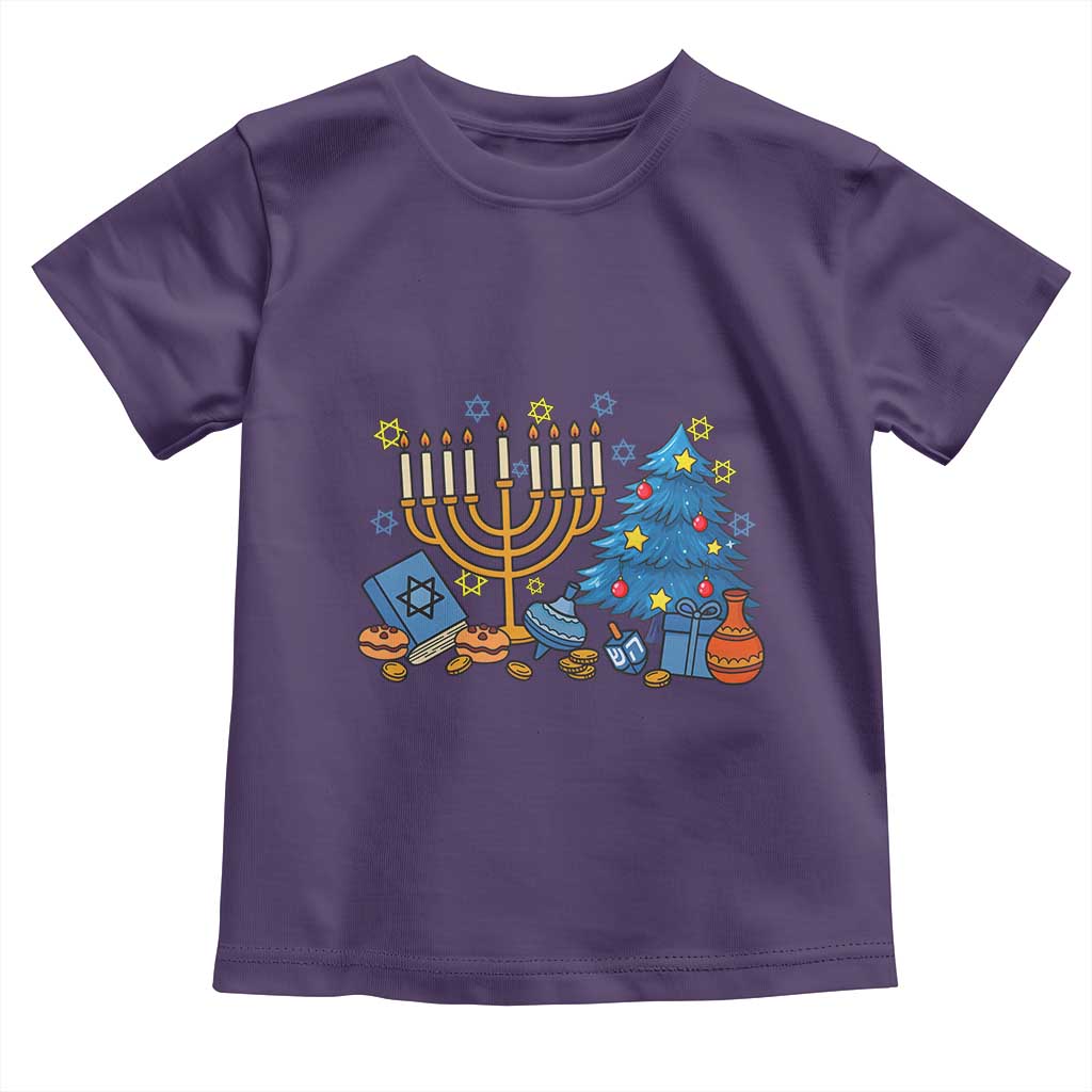 Interfaith Christmas Hanukkah Toddler T Shirt Celebration Festival Of Lights Gift - Wonder Print Shop
