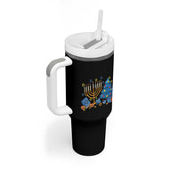 Interfaith Christmas Hanukkah Tumbler With Handle Celebration Festival Of Lights Gift - Wonder Print Shop