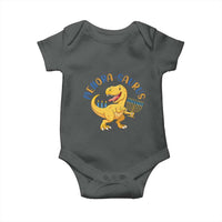 Funny Hanukkah Dinosaur Celebration Festival Of Lights Gift Baby Onesie Menorasaurus - Wonder Print Shop