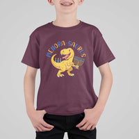 Funny Hanukkah Dinosaur Celebration Festival Of Lights Gift T Shirt For Kid Menorasaurus - Wonder Print Shop