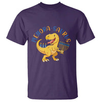 Funny Hanukkah Dinosaur Celebration Festival Of Lights Gift T Shirt Menorasaurus - Wonder Print Shop