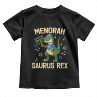 Funny Hanukkah Dinosaur Lover Toddler T Shirt Menorasaurus Rex Festival Of Lights Gift - Wonder Print Shop