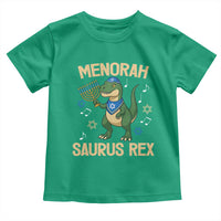Funny Hanukkah Dinosaur Lover Toddler T Shirt Menorasaurus Rex Festival Of Lights Gift - Wonder Print Shop