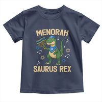 Funny Hanukkah Dinosaur Lover Toddler T Shirt Menorasaurus Rex Festival Of Lights Gift - Wonder Print Shop