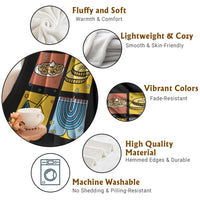 Hanukkah Throw Blanket Festival Of Lights Dreidel Menorah Candle Star Gift - Wonder Print Shop