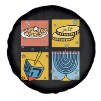 Hanukkah Spare Tire Cover Festival Of Lights Dreidel Menorah Candle Star Gift - Wonder Print Shop