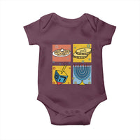 Hanukkah Baby Onesie Festival Of Lights Dreidel Menorah Candle Star Gift - Wonder Print Shop