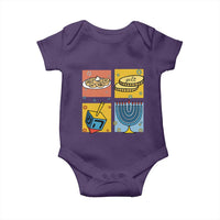 Hanukkah Baby Onesie Festival Of Lights Dreidel Menorah Candle Star Gift - Wonder Print Shop