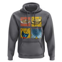 Hanukkah Hoodie Festival Of Lights Dreidel Menorah Candle Star Gift - Wonder Print Shop