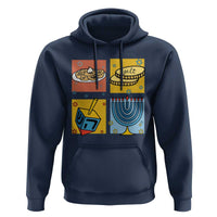 Hanukkah Hoodie Festival Of Lights Dreidel Menorah Candle Star Gift - Wonder Print Shop