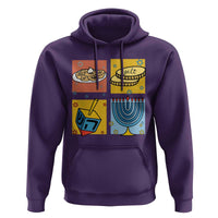 Hanukkah Hoodie Festival Of Lights Dreidel Menorah Candle Star Gift - Wonder Print Shop
