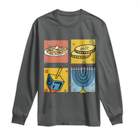 Hanukkah Long Sleeve Shirt Festival Of Lights Dreidel Menorah Candle Star Gift - Wonder Print Shop