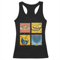 Hanukkah Racerback Tank Top Festival Of Lights Dreidel Menorah Candle Star Gift - Wonder Print Shop