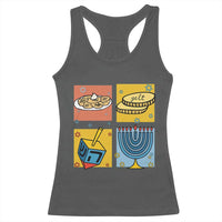 Hanukkah Racerback Tank Top Festival Of Lights Dreidel Menorah Candle Star Gift - Wonder Print Shop