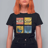 Hanukkah T Shirt For Women Festival Of Lights Dreidel Menorah Candle Star Gift - Wonder Print Shop