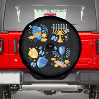 Hanukkah Celebration Spare Tire Cover Menorah Star Of David Candle Dreidel Gift - Wonder Print Shop
