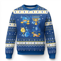 Chanukkah Celebration Hanukkah Ugly Sweater Menorah Star Of David Candle Dreidel Gift - Wonder Print Shop