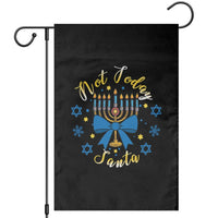 Coquette Hanukkah Menorah Bow Garden Flag Not Today Santa Jewish Holiday Gift - Wonder Print Shop