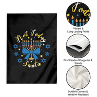 Coquette Hanukkah Menorah Bow Garden Flag Not Today Santa Jewish Holiday Gift - Wonder Print Shop