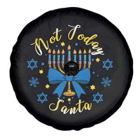 Coquette Hanukkah Menorah Bow Spare Tire Cover Not Today Santa Jewish Holiday Gift - Wonder Print Shop