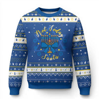 Coquette Chanukkah Menorah Bow Hanukkah Ugly Sweater Not Today Santa Jewish Holiday Gift - Wonder Print Shop