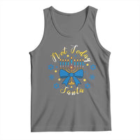 Coquette Hanukkah Menorah Bow Tank Top Not Today Santa Jewish Holiday Gift - Wonder Print Shop