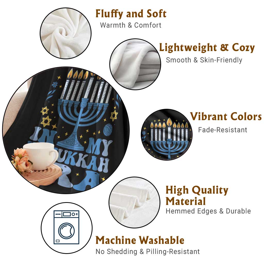 In My Hanukkah Era Throw Blanket Festival Of Lights Gift - Wonder Print Shop