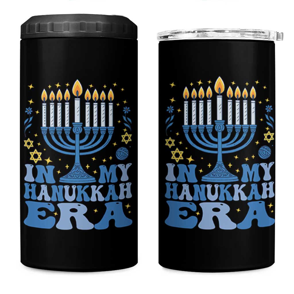 In My Hanukkah Era 4 in 1 Can Cooler Tumbler Festival Of Lights Gift - Wonder Print Shop