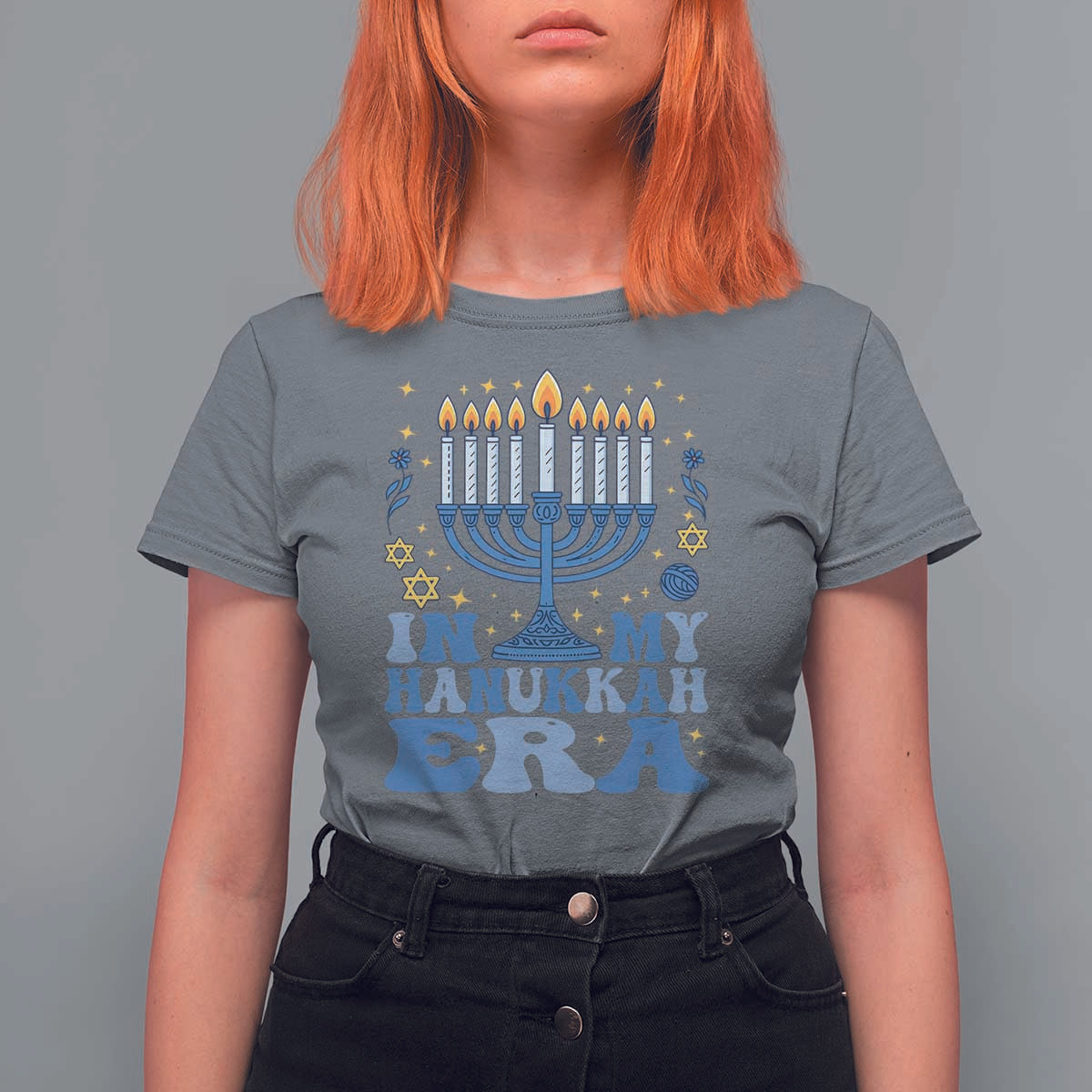 In My Hanukkah Era T Shirt For Women Festival Of Lights Gift - Wonder Print Shop