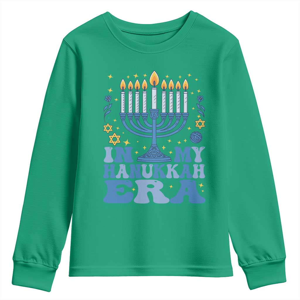 In My Hanukkah Era Youth Sweatshirt Festival Of Lights Gift - Wonder Print Shop