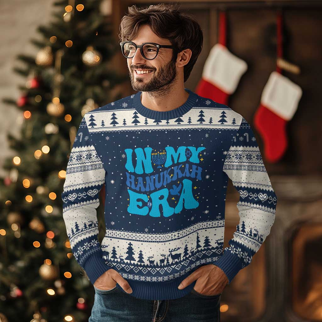 In My Hanukkah Era Ugly Christmas Sweater Jewish Holiday Celebration Gift - Wonder Print Shop
