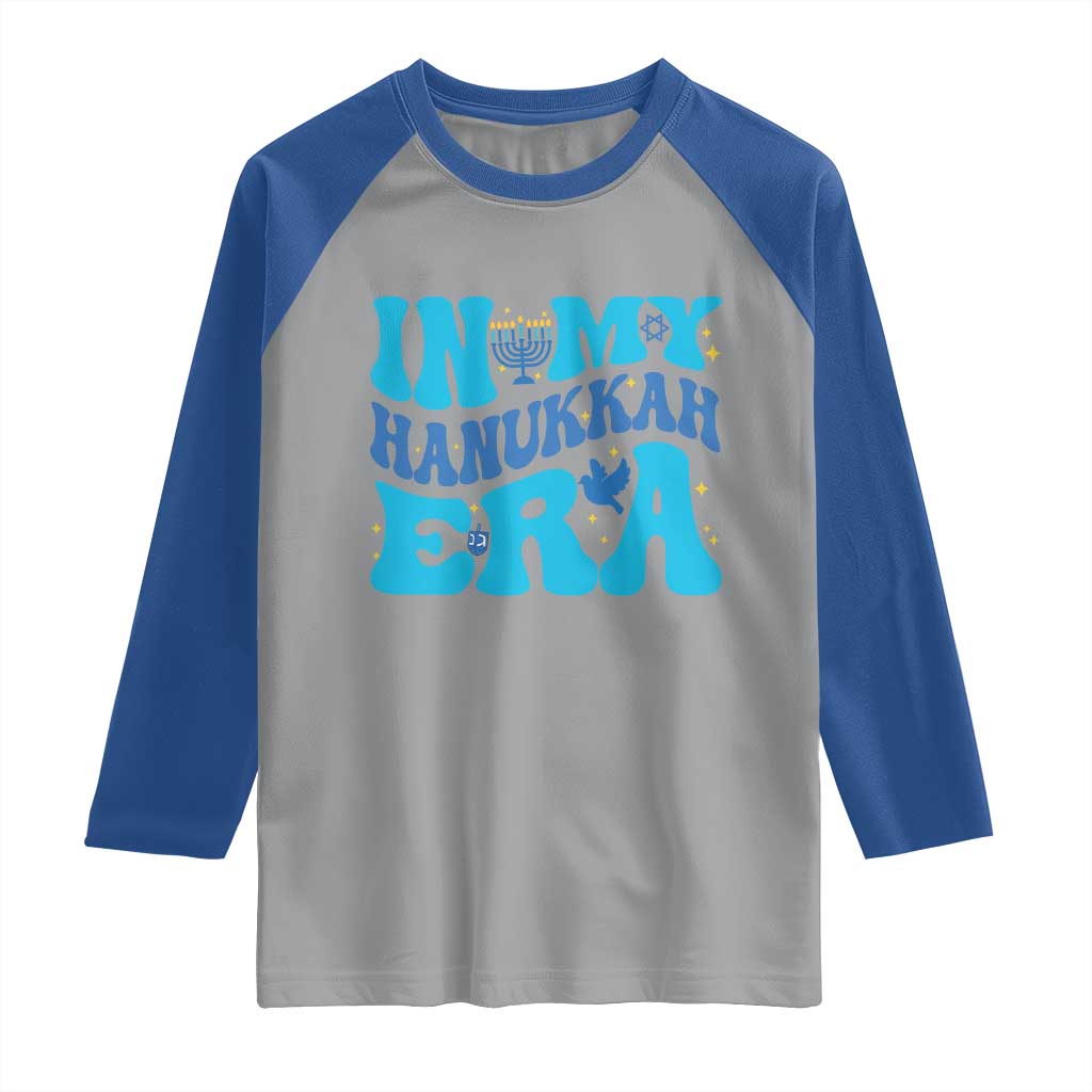 In My Hanukkah Era Raglan Shirt Jewish Holiday Celebration Gift - Wonder Print Shop