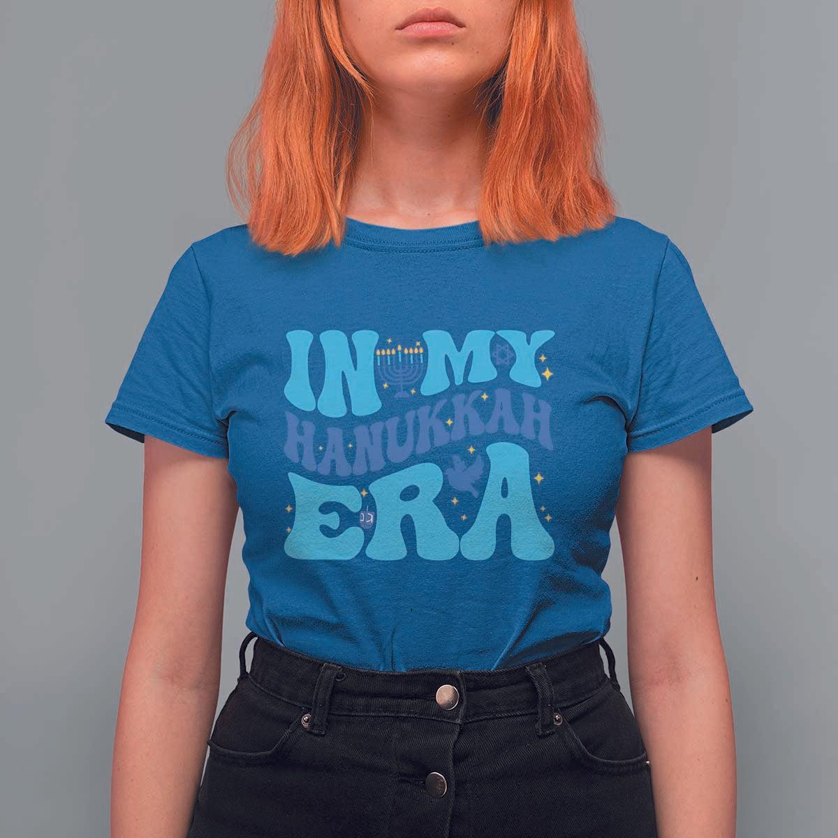 In My Hanukkah Era T Shirt For Women Jewish Holiday Celebration Gift - Wonder Print Shop