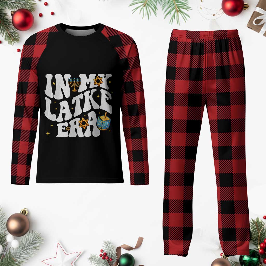 Hanukkah Jewish Holiday Gift Plaid Pajama Set In My Latke Era - Wonder Print Shop