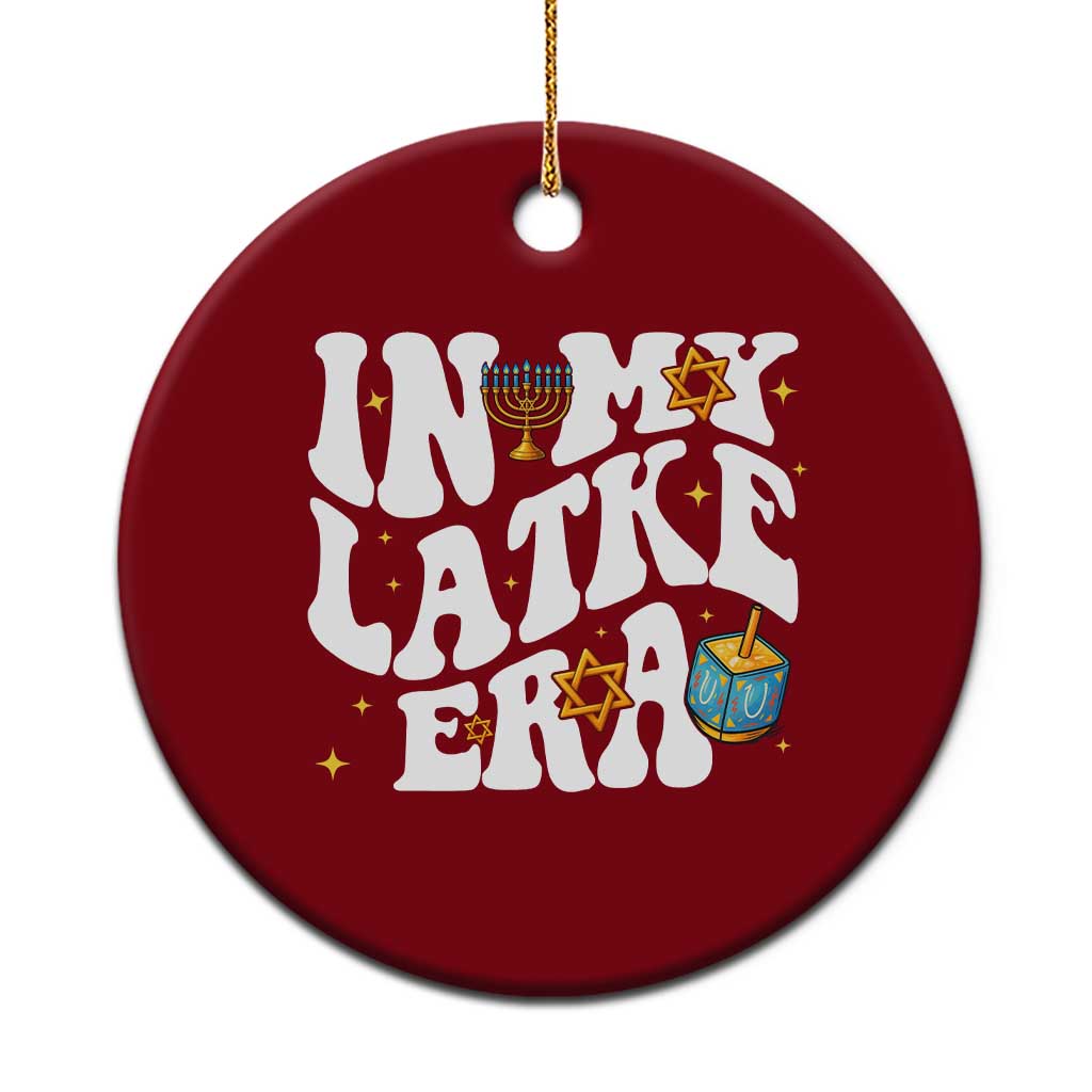 Hanukkah Jewish Holiday Gift Ceramic Ornament In My Latke Era - Wonder Print Shop