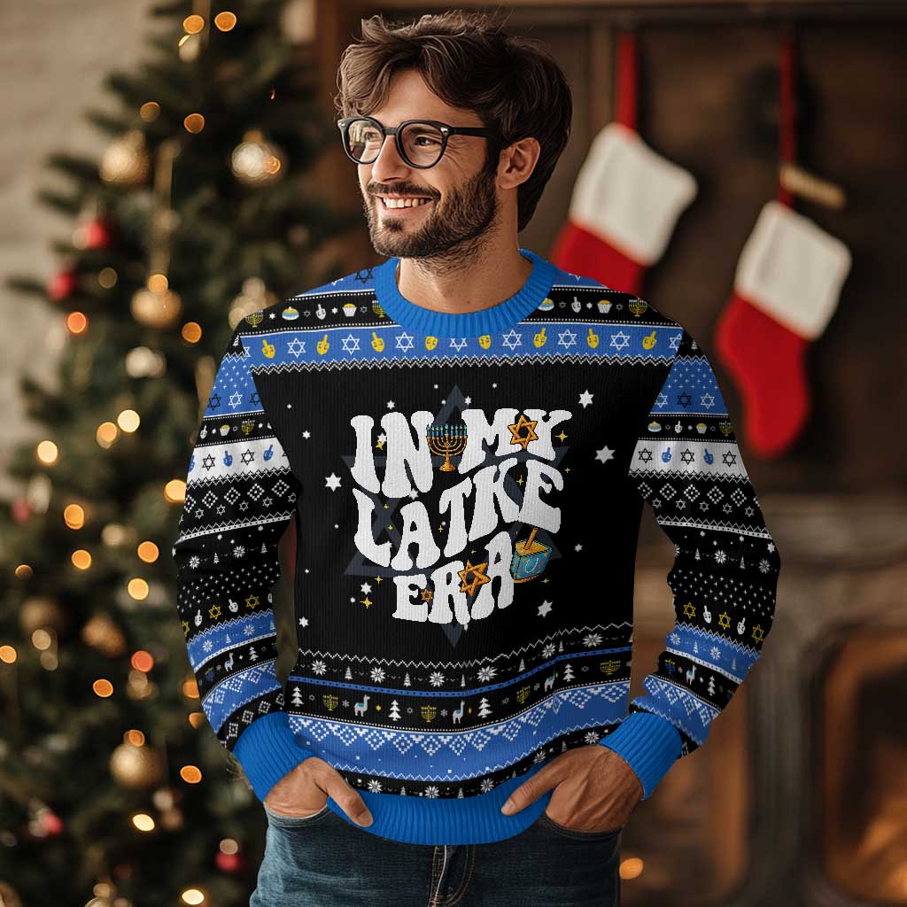Chanukkah Jewish Holiday Gift Hanukkah Ugly Sweater In My Latke Era - Wonder Print Shop