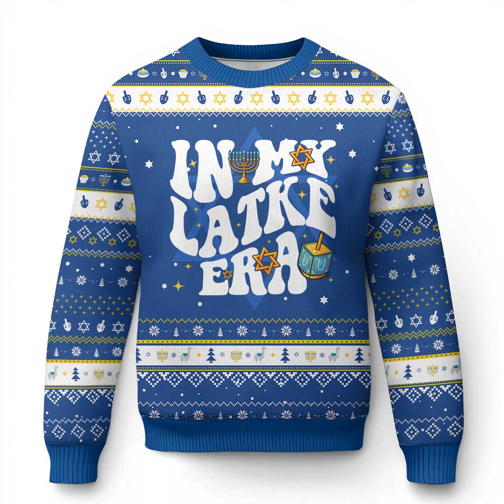 Chanukkah Jewish Holiday Gift Hanukkah Ugly Sweater In My Latke Era - Wonder Print Shop