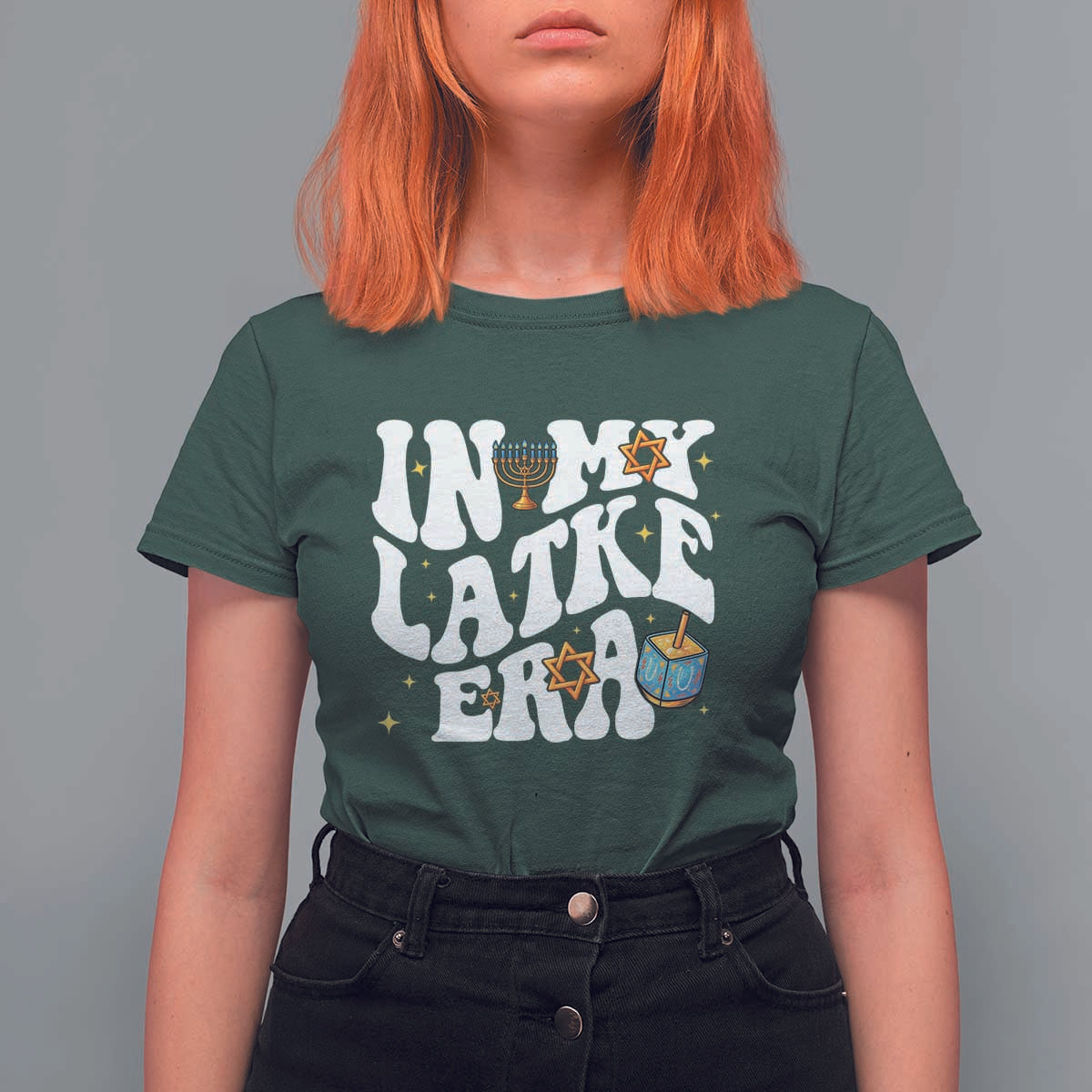 Hanukkah Jewish Holiday Gift T Shirt For Women In My Latke Era - Wonder Print Shop