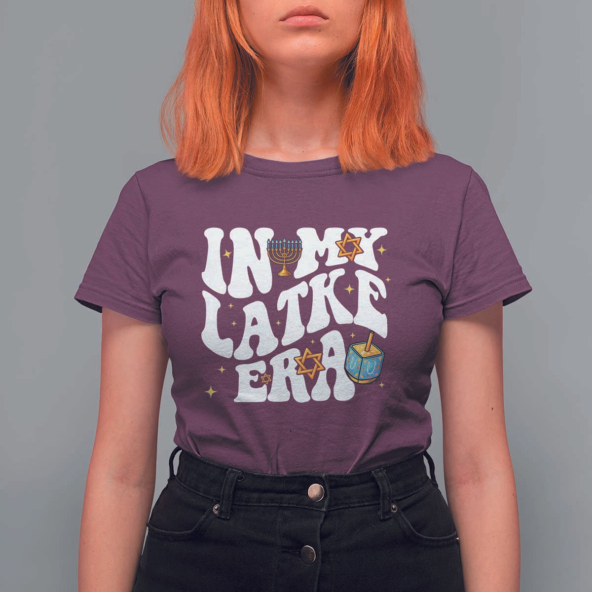 Hanukkah Jewish Holiday Gift T Shirt For Women In My Latke Era - Wonder Print Shop