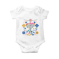Hanukkah Floral Menorah Baby Onesie Jewish Gift For Women - Wonder Print Shop