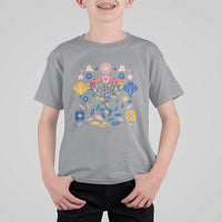 Hanukkah Floral Menorah T Shirt For Kid Jewish Gift For Women - Wonder Print Shop
