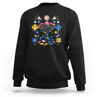 Hanukkah Floral Menorah Sweatshirt Jewish Gift For Women - Wonder Print Shop