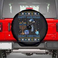 Hanukkah Cat Lover Gifts Spare Tire Cover Happy Hanukkah Meowy Christmas - Wonder Print Shop