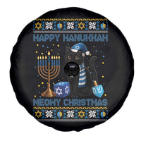 Hanukkah Cat Lover Gifts Spare Tire Cover Happy Hanukkah Meowy Christmas - Wonder Print Shop